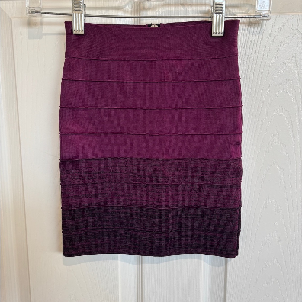 Guess Purple and Black Pencil Skirt
